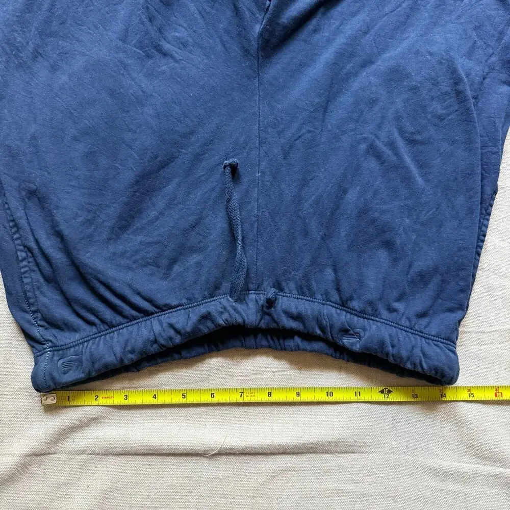 M. Singer Lounge Shorts Men's Large Made in USA Blue Drawstrings Cotton Gymcore